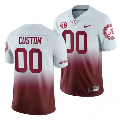 Men's Alabama Crimson Tide #00 Custom Gradient 2019 Color Crash NCAA College Football Jersey 2403KQFG7